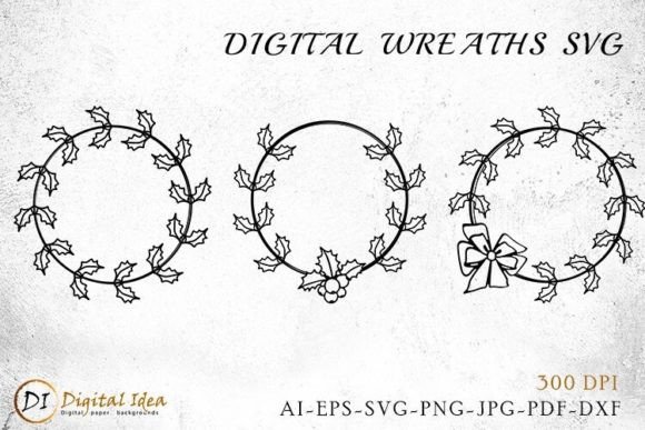 Download Christmas Monogram Wreath SVG - Monogram wreath Collection