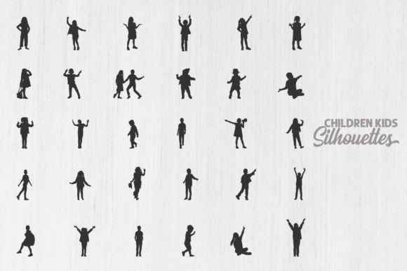 Download Kids Silhouette, Children Silhouettes - Children silhouette Collection