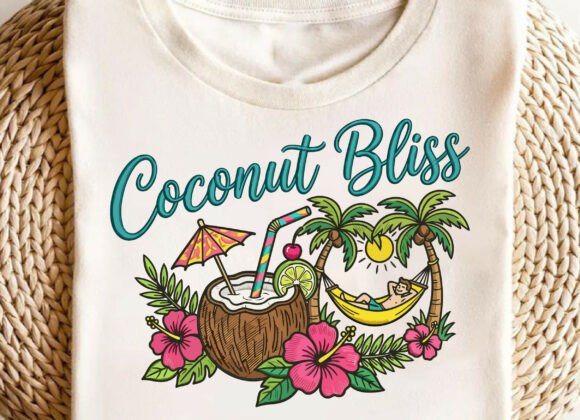 Download Coconut Bliss Embroidery SVG Design PNG - Embroidery svg Collection