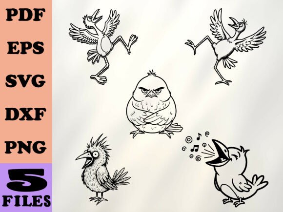 Download Funny Quirky Bird Embroidery SVG - Embroidery svg Collection
