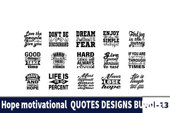 Download 15 Hope Motivational   Designs Bundle - Premium Bundle